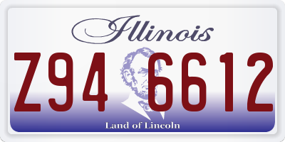 IL license plate Z946612