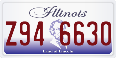 IL license plate Z946630