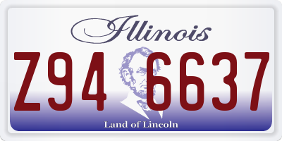 IL license plate Z946637