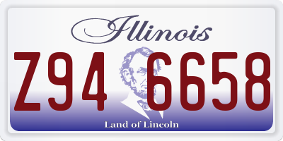 IL license plate Z946658