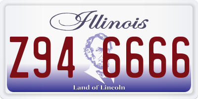 IL license plate Z946666
