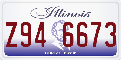 IL license plate Z946673