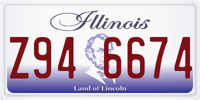 IL license plate Z946674