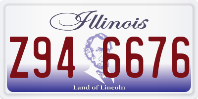 IL license plate Z946676