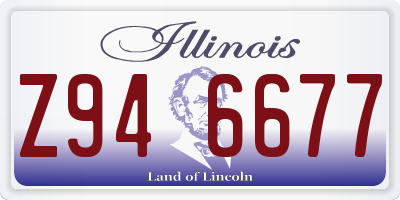 IL license plate Z946677