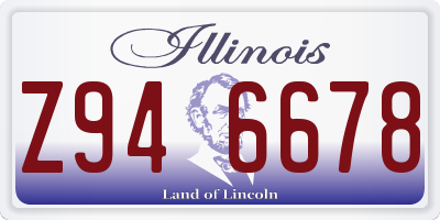 IL license plate Z946678