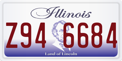 IL license plate Z946684
