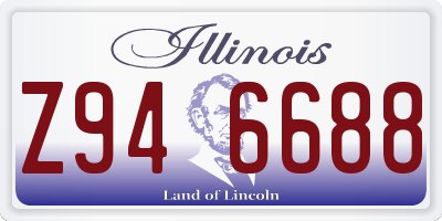 IL license plate Z946688