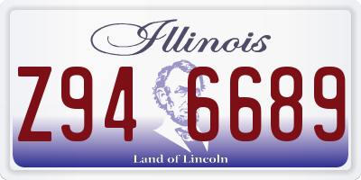 IL license plate Z946689