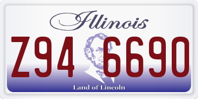 IL license plate Z946690