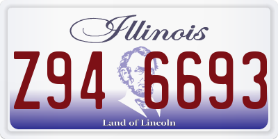 IL license plate Z946693