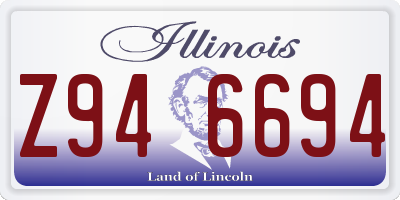 IL license plate Z946694