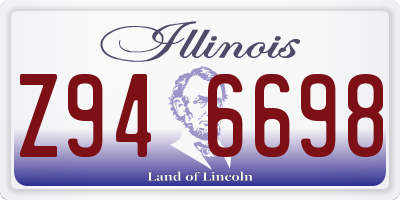IL license plate Z946698