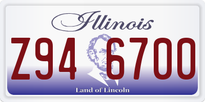 IL license plate Z946700