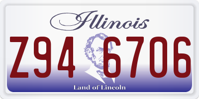 IL license plate Z946706