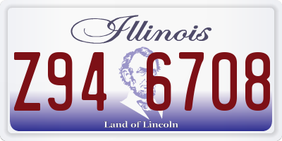 IL license plate Z946708