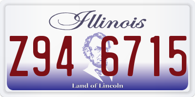 IL license plate Z946715