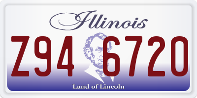 IL license plate Z946720