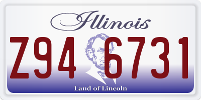 IL license plate Z946731
