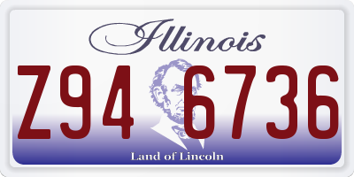 IL license plate Z946736