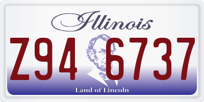 IL license plate Z946737