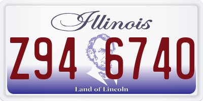 IL license plate Z946740