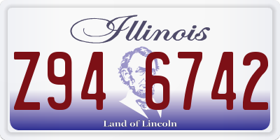 IL license plate Z946742