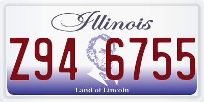 IL license plate Z946755