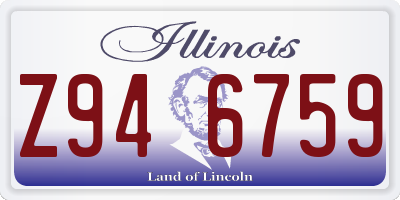 IL license plate Z946759