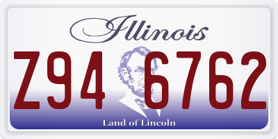 IL license plate Z946762