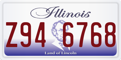 IL license plate Z946768