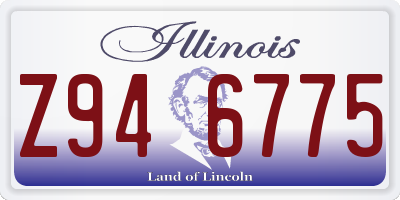 IL license plate Z946775