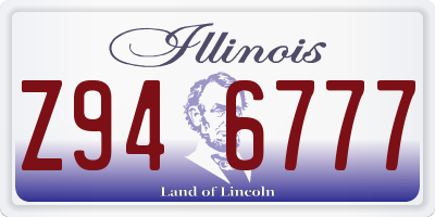 IL license plate Z946777