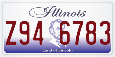 IL license plate Z946783