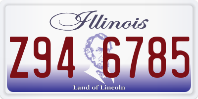 IL license plate Z946785