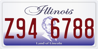 IL license plate Z946788
