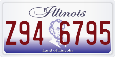 IL license plate Z946795