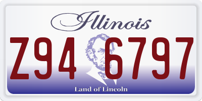 IL license plate Z946797