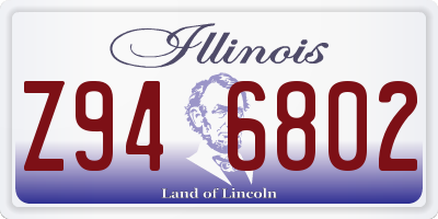 IL license plate Z946802