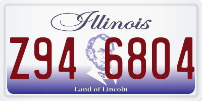 IL license plate Z946804