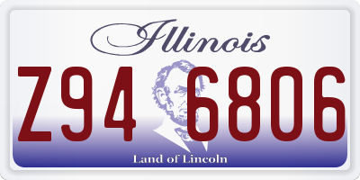 IL license plate Z946806