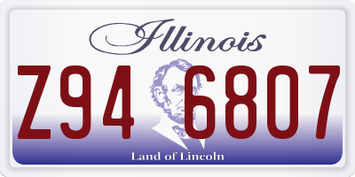 IL license plate Z946807
