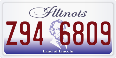 IL license plate Z946809