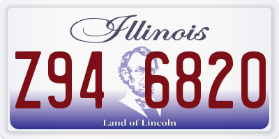 IL license plate Z946820
