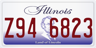 IL license plate Z946823