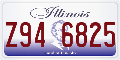IL license plate Z946825