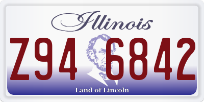 IL license plate Z946842