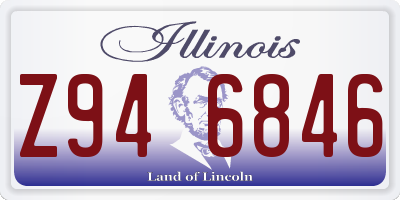 IL license plate Z946846