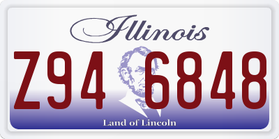 IL license plate Z946848