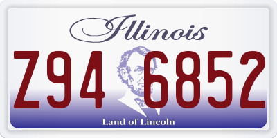 IL license plate Z946852